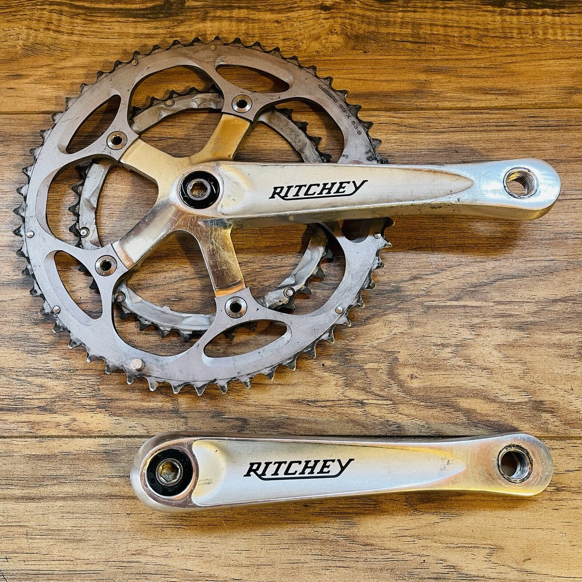 Ritchey Pro V Road Crankset 170 53/39 130BCD Octalink Silver | eBay