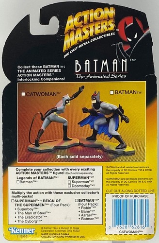 Kenner Action Masters Lot of 3 Batman Die-Cast Metal Collectibles - SEALED A - Picture 7 of 10