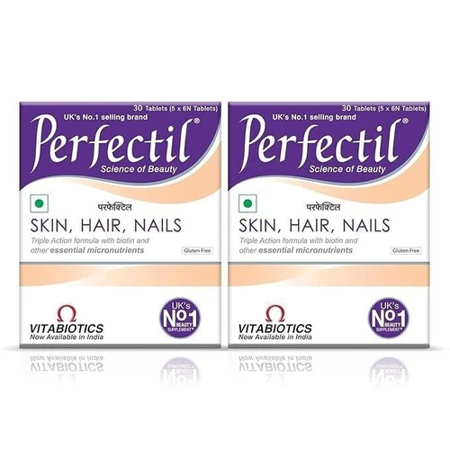 2 x Vitabiotics Perfectil Multivitamin 30 Tablets Biotin for Skin Hair & Nails