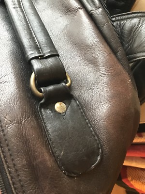 Vintage Rak Gear Black Leather Mulitpocket Unisex Backpack EUC Vintage Black Leather Mulitpocket Unisex Backpack By RAK  main image 3