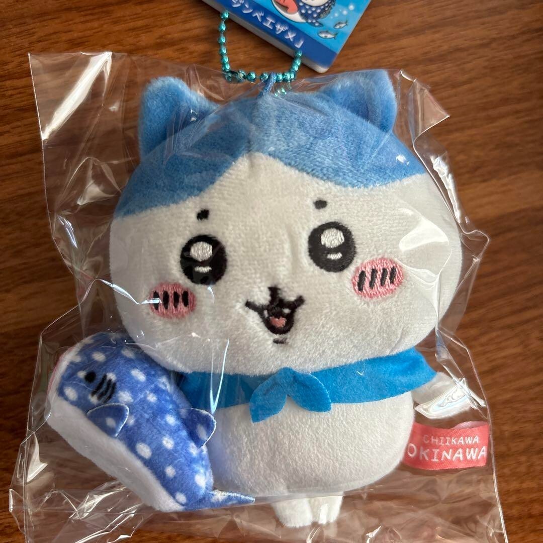 チャチャ Chiikawa Aquarium Whale Shark Hachiware Mascot Plush Keychain