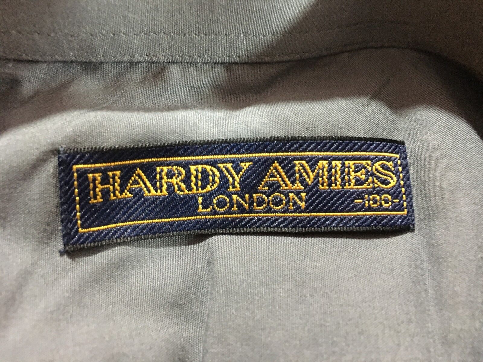 HARDY AMIES London Gray Button Front Long Sleeve Mens Shirt | eBay