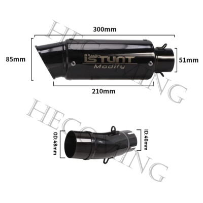2024 2025 Ninja 500 Exhaust System Slip on For Kawasaki Z400 Ninja