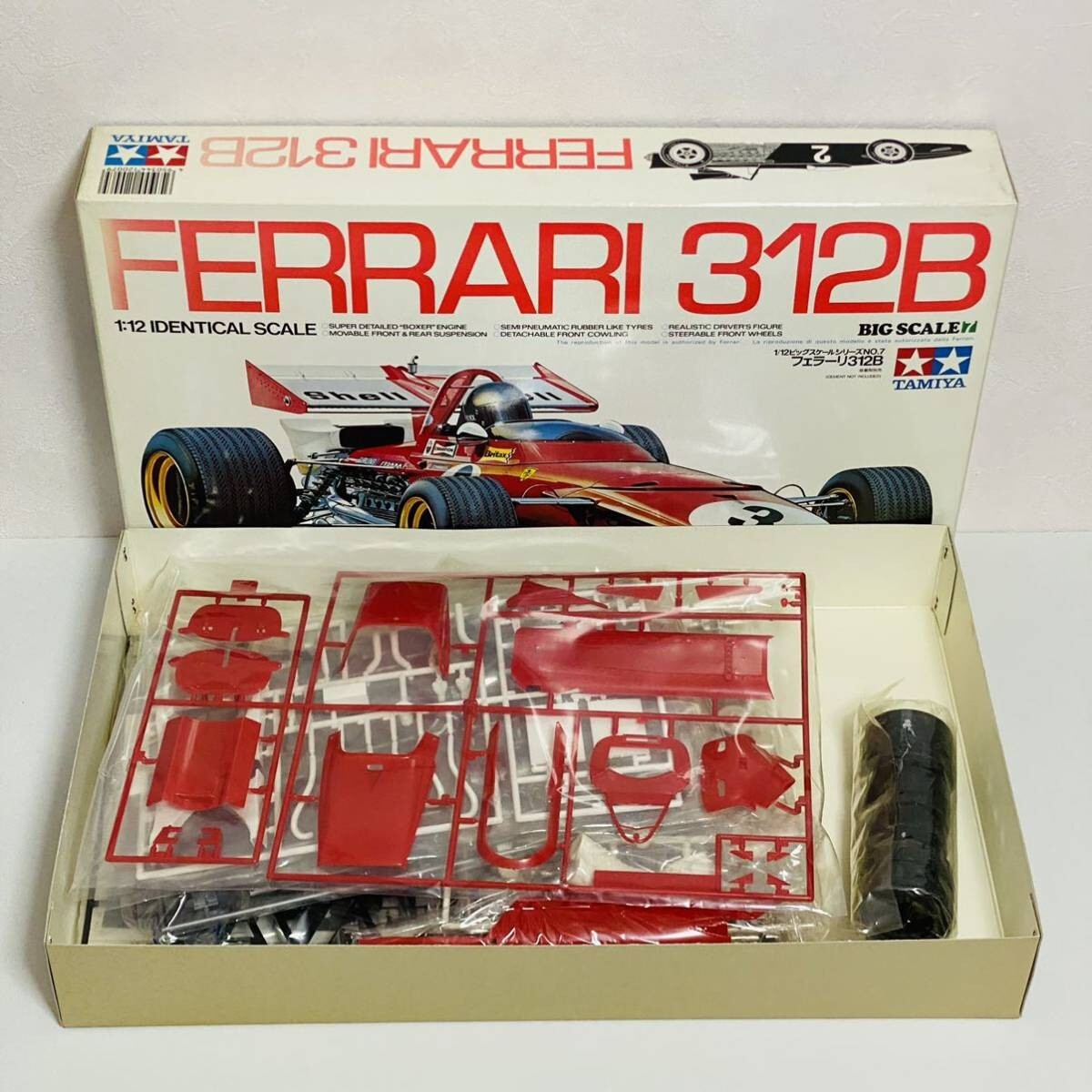 TAMIYA FERRARI 312B F1 Racing Car Plastic Model Kit 1/12 Big Scele
