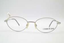 Vintage Cerruti 1881 C 1246 Silver Multicolor Oval Glasses Frame NOS
