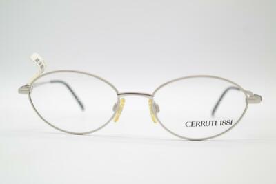Vintage Cerruti 1881 C 1246 Silber Mehrfarbig Oval Brille Brillengestell NOS