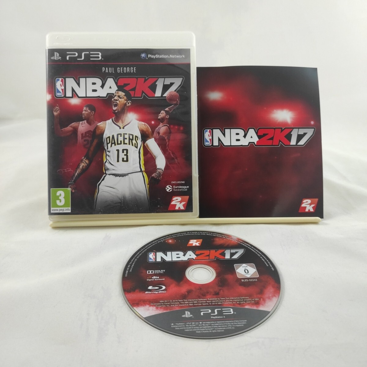 NBA 2K17 PlayStation 3 PS3 game with manual