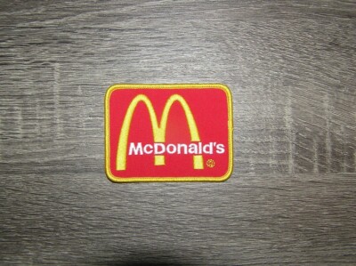 McDonald's Fast Food Golden Arches Embroidered Iron On Patch 3'' x 2.5''
