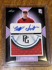 PEYTON SMITH 2020 Leaf Perfect Game AUTOGRAPH JERSEY LOGO PATCH #2/5 TEXAS A&M