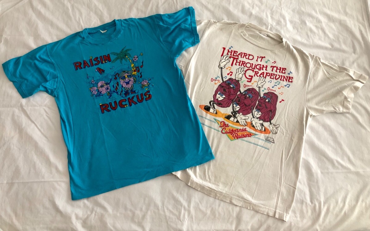 Vintage Classics - CALIFORNIA RAISINS shirts - (2) shirts: one