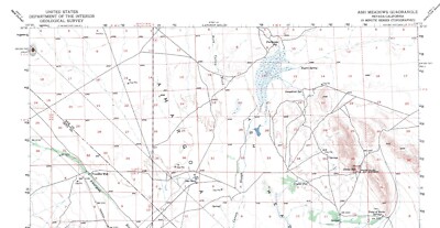 Ash Meadows Quadrangle, Nevada-California 1952 Map USGS 15 Minute Topographic