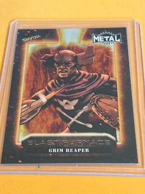 2024 SkyBox Marvel Metal Universe Avengers Blast Furnace #BF-2  Grim Reaper