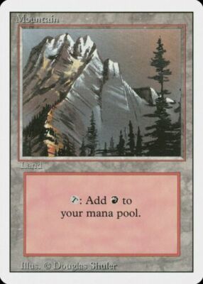 X4 Mountain (A) Revised Light Play LP MTG Magic the Gathering