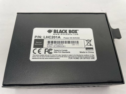 Black Box LHC201A Pure Networking Media Converter 10/100Mbps RJ-45 Port New - Picture 6 of 10