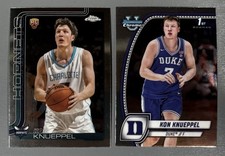 2 Kon Knueppel Base: 2025-26 Topps Chrome Rookie #254, 2025 Bowman U 1st Bowman