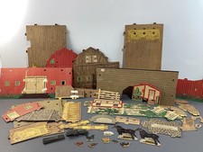 Vintage 1940 Warren Paper Products BUILT-RITE Farm Set 1000, Incomplete