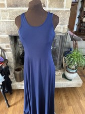 Michael Kors Maxi Dress Navy Blue Sz Xs Side Slit Racer Back NWOT