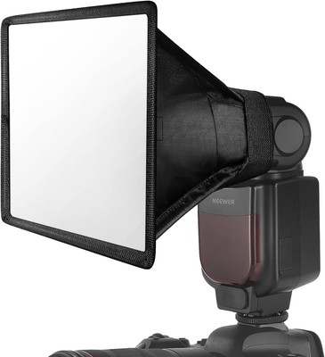 Flash Diffuser Light Softbox 6'' x 5'', Universal, Collapsible with Storage Pouch