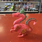 Vintage 1974 Fisher Price Pink Dragon Little People Castle *HAS BOTH EARS