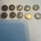 Rosevelt Dime Lot 10 Silver Coins 1946 - 1954