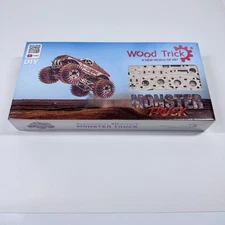 Monster Pickup Truck Car 3D Wooden Puzzle - Wood Trick New World Of Art NEW