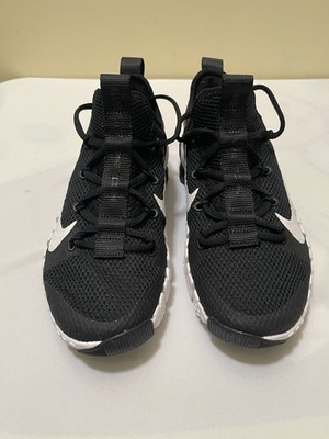 Nike Free Metcon 3 Athletic Running Sneaker Mens 8 Black White CJ6314-010 S372