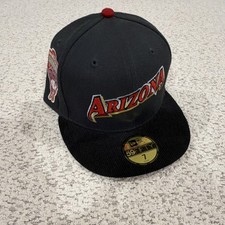 New Era 59FIFTY Arizona Diamondbacks Inaugural Season Cap Black Red Sz 7