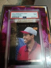 Upper Deck Tiger Woods Tiger's Tales TT9 PSA 9 2001 Golf Insert Trading Card
