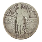1927 Standing Liberty Quarter Dollar 25C 90% Silver US Coin Eagle Circulated USA