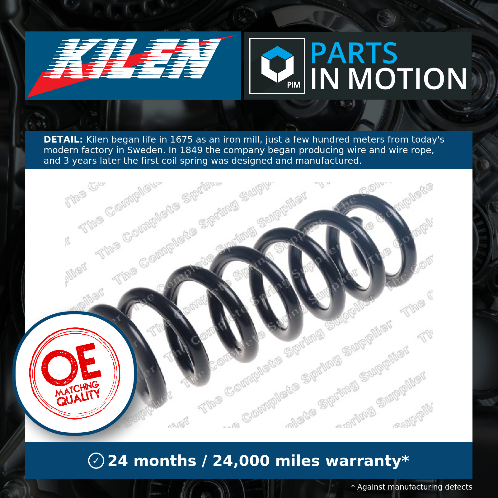Coil Spring Handed fits FORD RANGER TKE TDCi 3.2D Front Right 2019 on Suspension