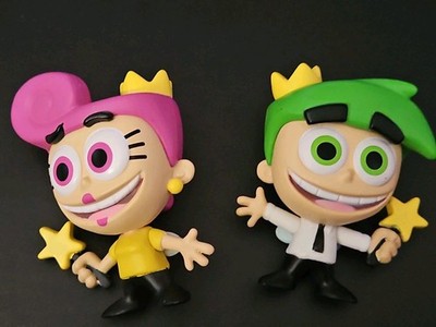 2024 Funko Minis Nickelodeon Fairly OddParents Cosmo & Wanda Vinyl Figures HTF