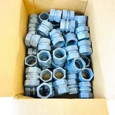 50 pcs TC-614 1-1/4" Zinc EMT Raintight Compression Coupling Conduit Fitting