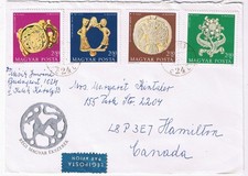 Stamps Hungary Envelope Budapest Old Hungarian Jewelry 1973