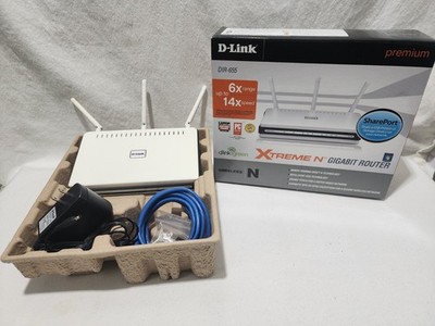 D-Link Extreme Gigabit Router DIR-655 No Disk Used Good Condition