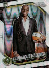 2025 Panini Prizm WNBA #144 Dominique Malonga White Seismic Prizms