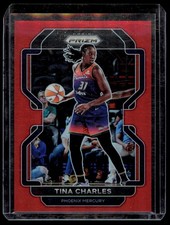 2022 Panini Prizm WNBA Tina Charles 106 Red #/199 SN Phoenix Mercury