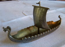 Zinn Modell Wikingerboot Drachenschiff ca. 12...