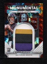 2024 Panini Spectra Monumental Memorabilia Astral Prizm 24/40 Devin Leary 0i8b