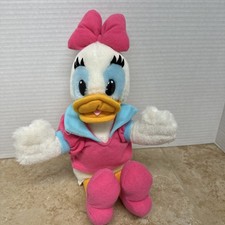 Disney  s Daisy Duck Plush Stuffed Animal 14  Tall In Excellent Condition
