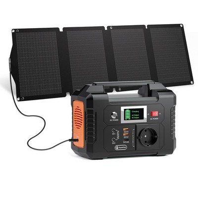 FlashFish E200 Solargenerator Set 200W 151Wh Powerstation+60W Panel für Camping