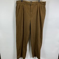 Vintage Polo Ralph Lauren Pants Mens 36x29 Brown Andrew Pleated Chino Khaki