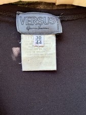 Versus Versace Gianni Versace Vintage Cold Shoulder Black Maxi Long Dress Gown