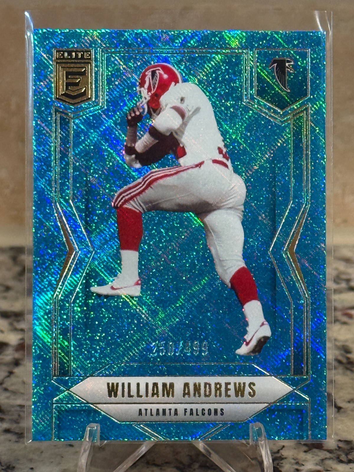 2025 Panini Donruss Elite - William Andrews #60 Teal Matrix /499 Altanta Falcons