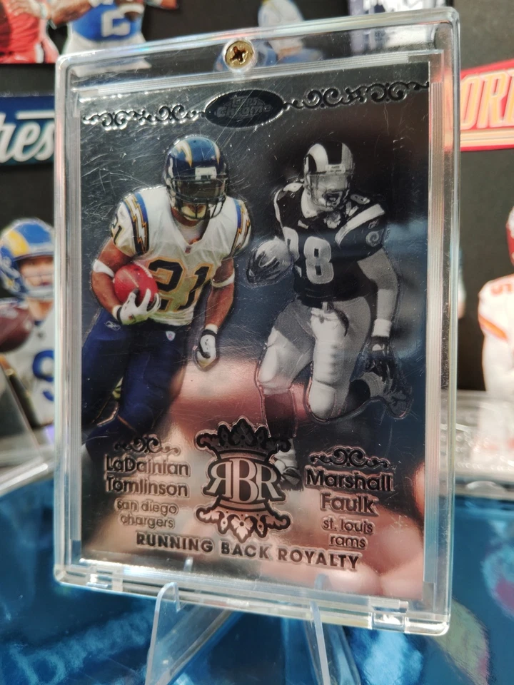 2007 Topps Chrome - Running Back Royalty LaDainian Tomlinson, Marshall Faulk... - Image 3 of 4