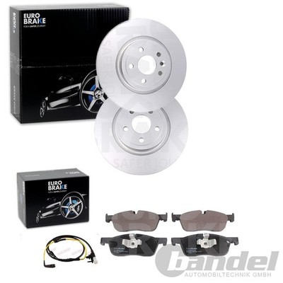 EuroBrake BREMSSCHEIBEN 325mm + BELÄGE VORNE passend für JAGUAR F-PACE [X761]