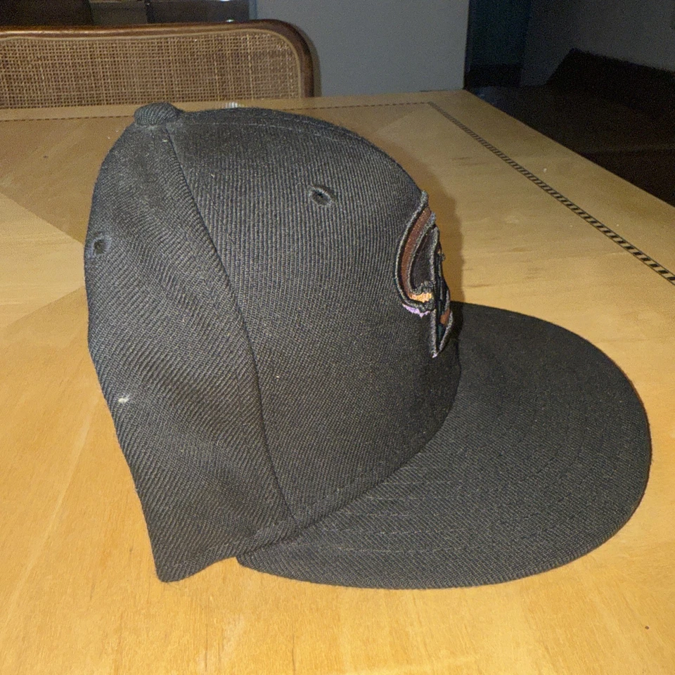 New Era Arizona Diamondbacks Black Fitted Hat MLB 2001 World Series Cap 7 3/8 - Image 4 of 4