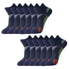 3-12 Pairs Low Cut Ankle Cotton Cushion Athletic Running Socks For Men Women