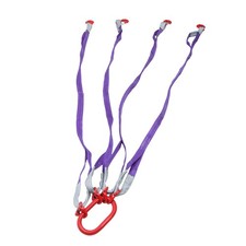 6600LBS Capacity 5FT Lifting Slings with G80 4 Legs Grab Hook and Adjuster