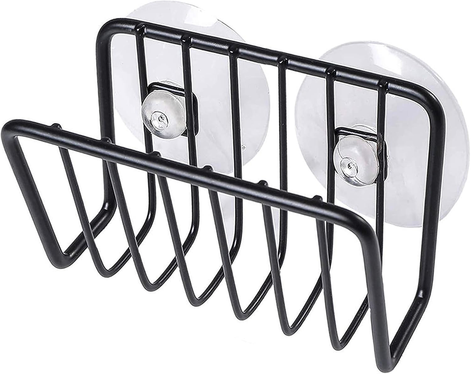 Rust-Proof Matte Black Sponge Holder for Kitchen Sink by Toplife-image