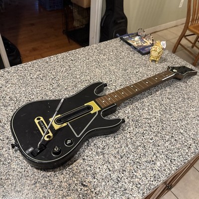 Guitar Hero Live Power Wireless Guitars Xbox 360 PS3 Black Gold No Dongle/Strap